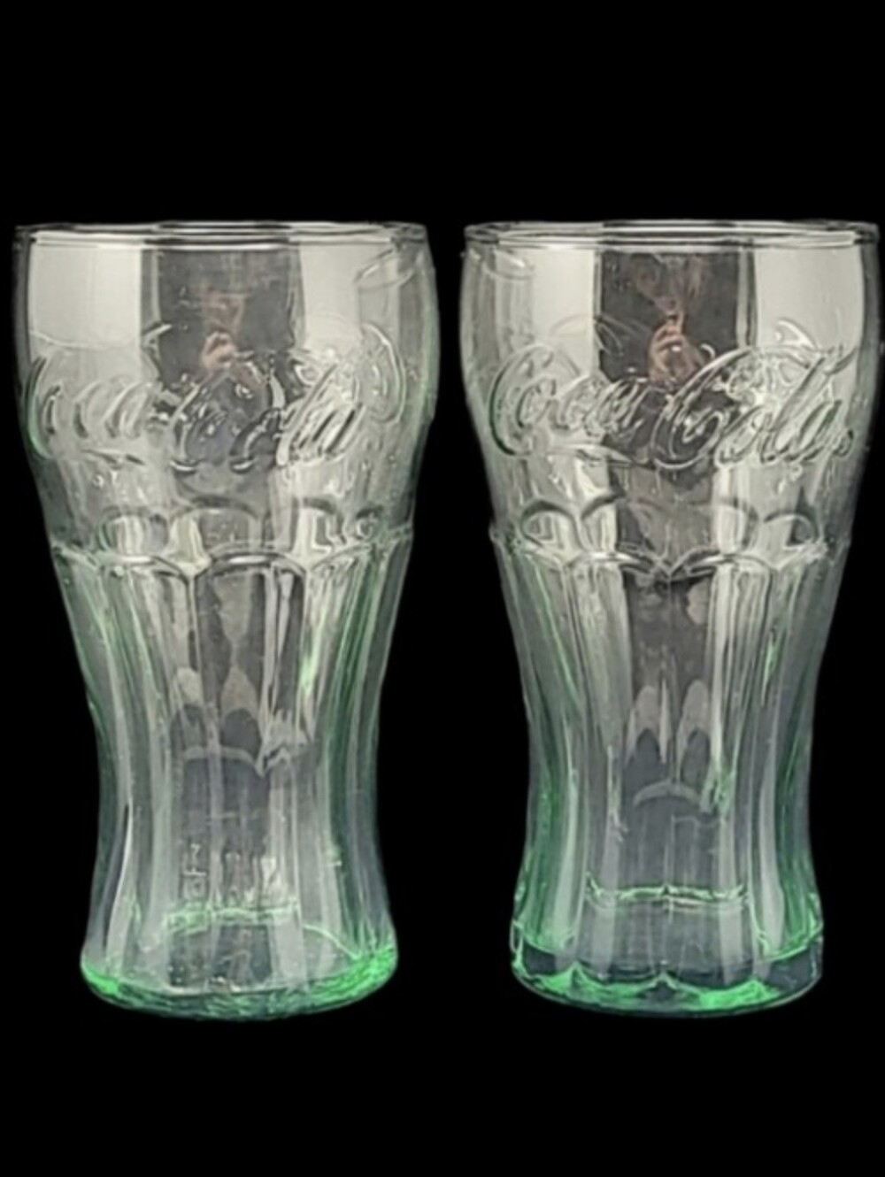 SET OF 2 COCA-COLA SODA FOUNTAIN GLASSES